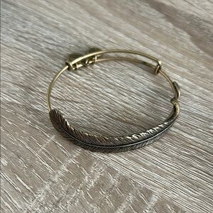 Alex & Ani Gold Feather Bangle Bracelet